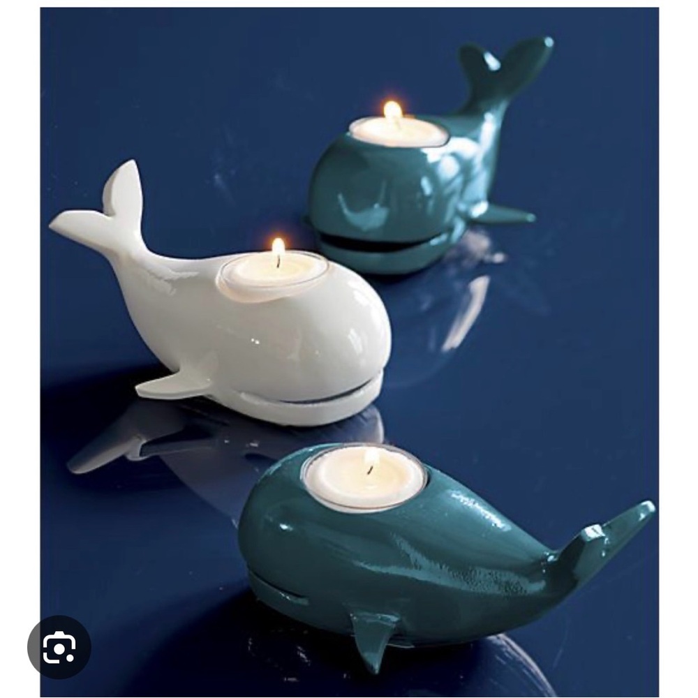 CB2 Whale Tealight Candle Holder
